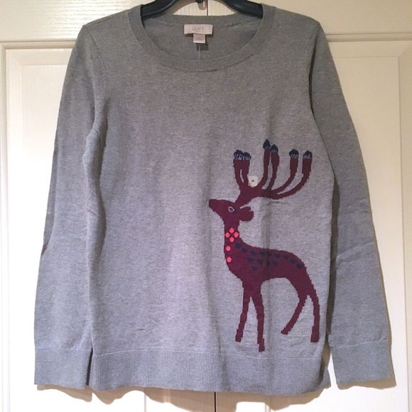Loft Reindeer Sweater Online, SAVE 45% - pacificlanding.ca